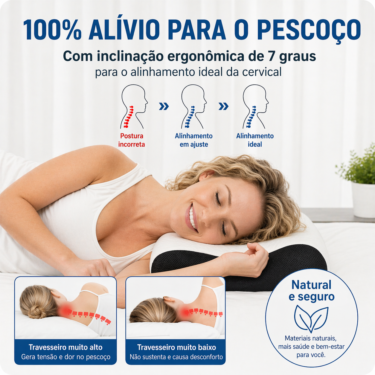 ErgoPillow - Travesseiro Ergonômico 6 em 1