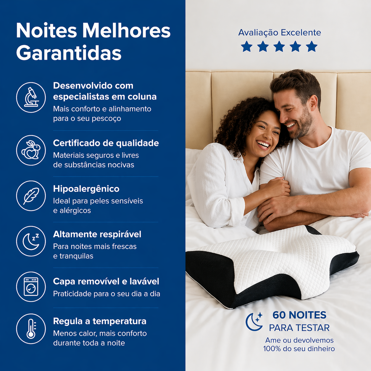 ErgoPillow - Travesseiro Ergonômico 6 em 1